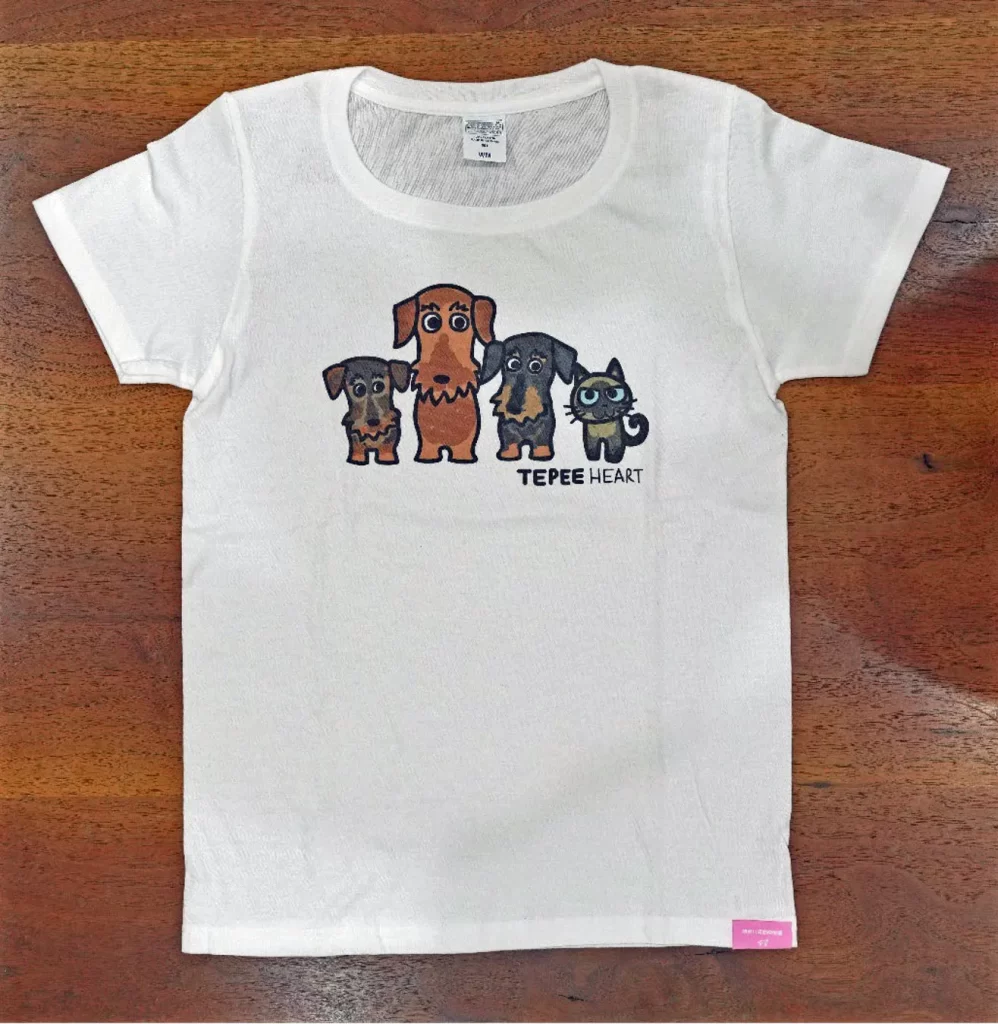 動物愛護チャリティーTシャツ｜TEPEE HEARTオリジ